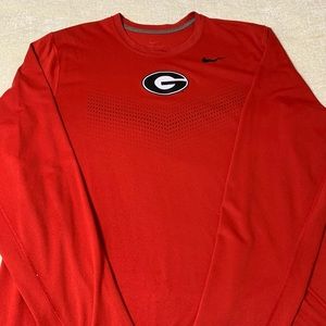 Georgia Bulldogs Nike Dri Fit Long Sleeve Shirt